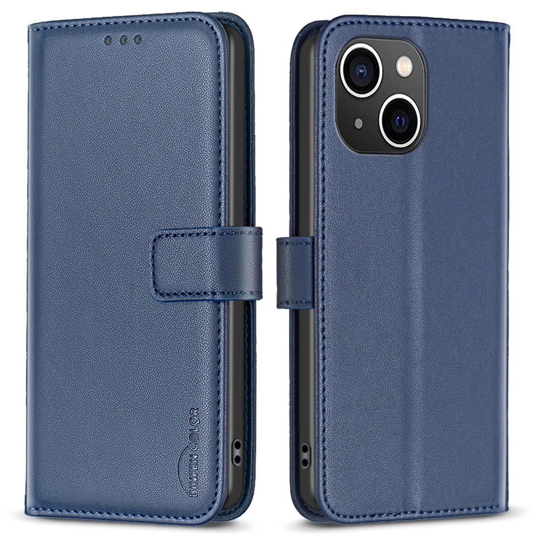 BINFEN COLOR BF17 Phone Stand Cover for iPhone 14 Plus Wallet Magnetic Closure Leather Phone Case BINFEN COLOR BF17 Phone Stand Cover for iPhone 14 Plus Wallet Magnetic Closure Leather Phone Case